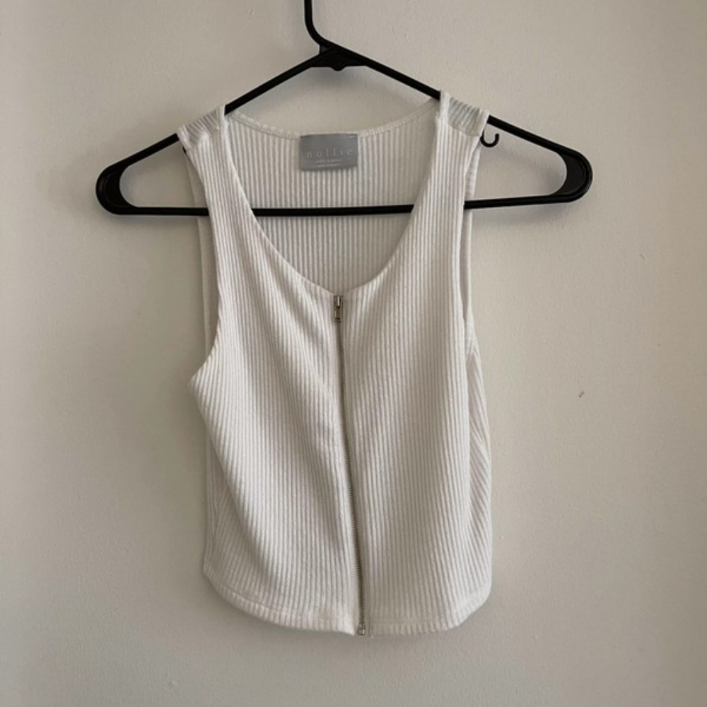 Front zip up tank